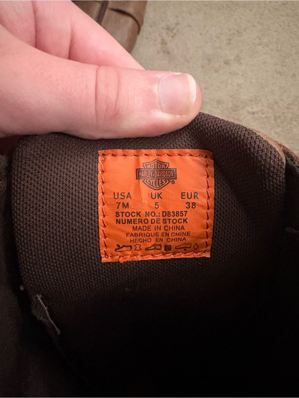 Harley-Davidson Women's Beechwood 15" Motorcycle Boots Brown D83857 Size 7M - Picture 5 of 5